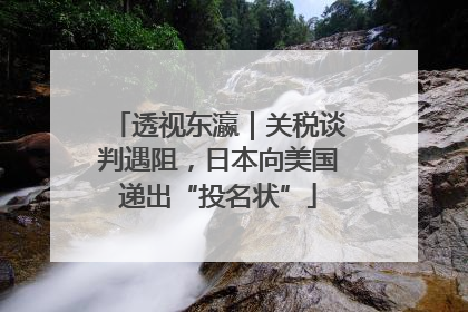 透视东瀛｜关税谈判遇阻，日本向美国递出“投名状”
