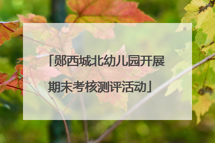 郧西城北幼儿园开展期末考核测评活动