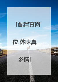 配置真岗位 体味真乡情