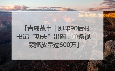 青岛故事｜即墨90后村书记“功夫”出圈，单条视频播放量过600万