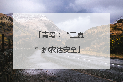 青岛：“三夏”护农话安全
