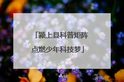颍上县科普矩阵点燃少年科技梦
