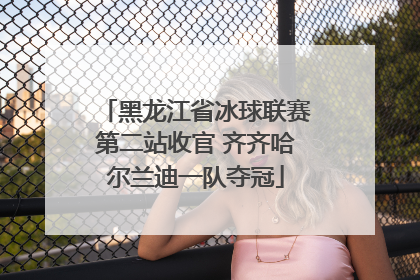 黑龙江省冰球联赛第二站收官 齐齐哈尔兰迪一队夺冠