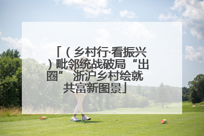（乡村行·看振兴）毗邻统战破局“出圈” 浙沪乡村绘就共富新图景