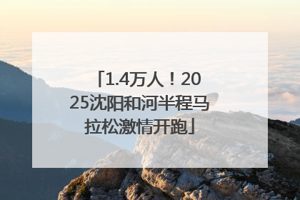 1.4万人！2025沈阳和河半程马拉松激情开跑