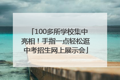 100多所学校集中亮相！手指一点轻松逛中考招生网上展示会
