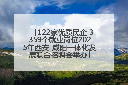 122家优质民企 3359个就业岗位2025年西安-咸阳一体化发展联合招聘会举办