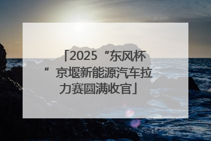 2025“东风杯”京堰新能源汽车拉力赛圆满收官