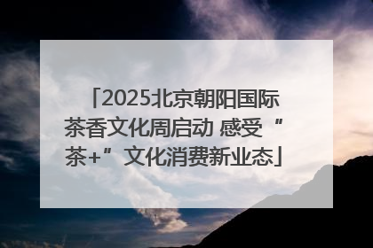 2025北京朝阳国际茶香文化周启动 感受“茶+”文化消费新业态