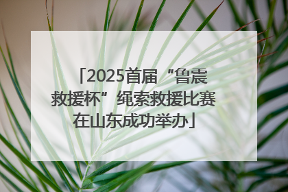 2025首届“鲁震救援杯”绳索救援比赛在山东成功举办