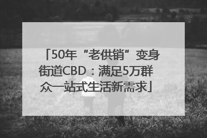 50年“老供销”变身街道CBD:满足5万群众一站式生活新需求
