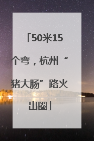 50米15个弯，杭州“猪大肠”路火出圈