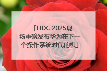 HDC 2025现场重磅发布华为在下一个操作系统时代的棋